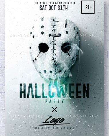 Minimalist Halloween Flyer