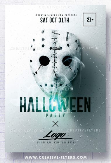 Minimalist Halloween Flyer