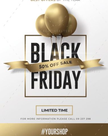 Black Friday Flyer Psd