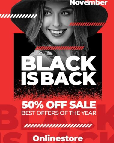 Black is Back Flyer Template