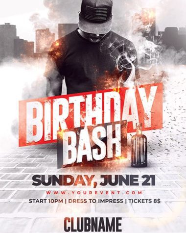 Hip Hop Birthday Flyer Template