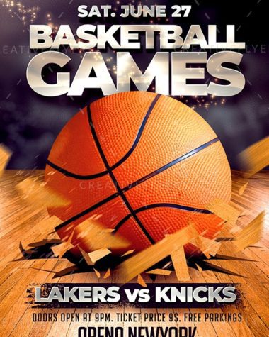 Basketball Games Flyer Template