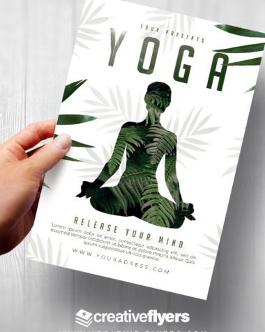 Minimalist Yoga Class Flyer