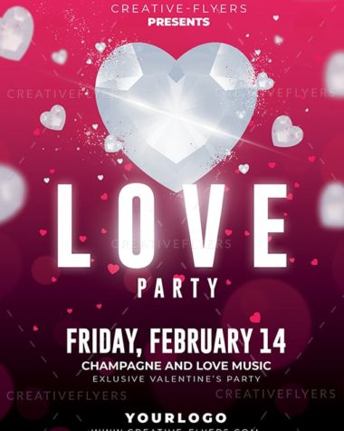 Valentines Love Party Flyer