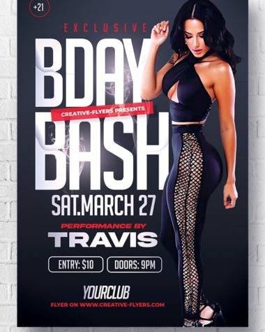 Photoshop Birthday Bash Flyer