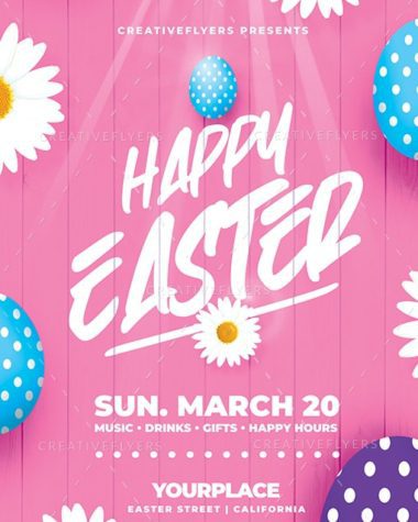 Happy Easter Flyer Template