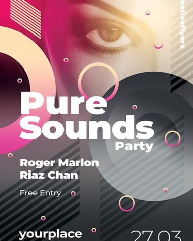 Sounds Party Flyer Psd