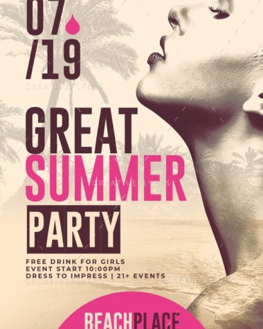 Great Summer Party Flyer