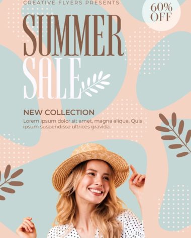 summer collection flyer design