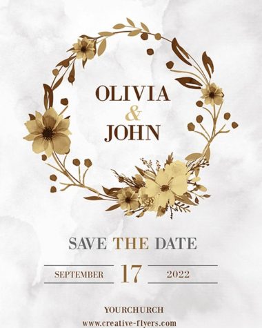 Floral Wedding Invitation