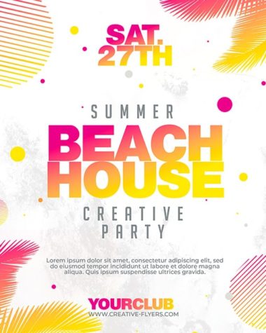 Summer Beach House Flyer