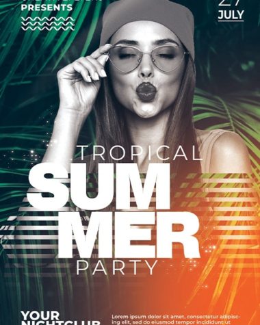 Summer Party Flyer Psd