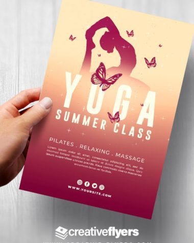 Yoga Summer Class Flyer