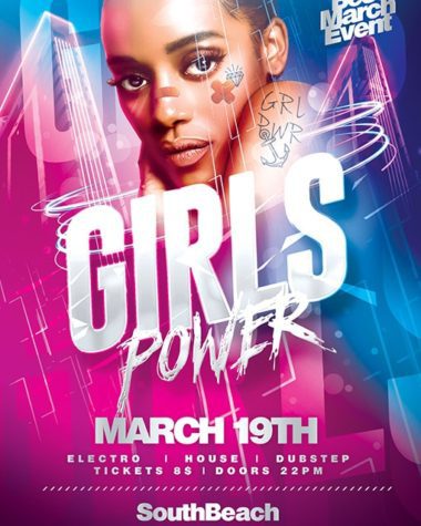 Girls Power Flyer Psd