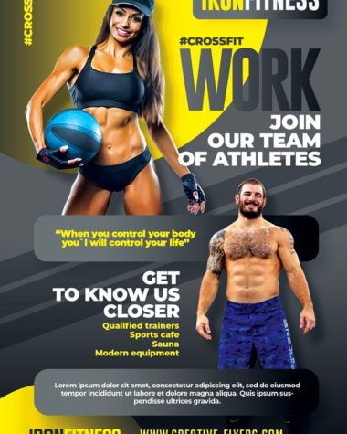 crossfit flyer template