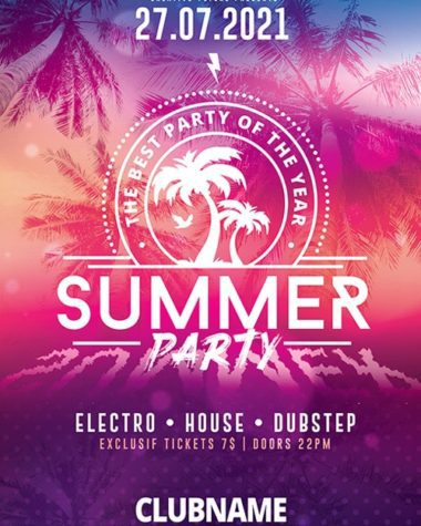 Summer Party Psd Flyer