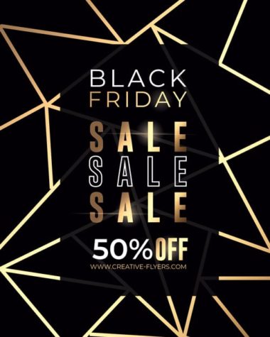 black friday sales flyer