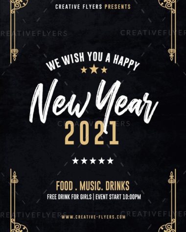 Art Deco New Year Flyer