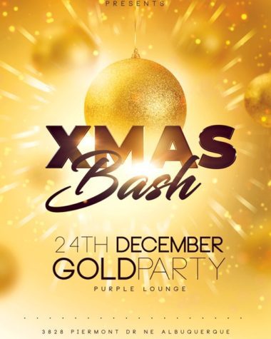 Gold Christmas Flyer Template