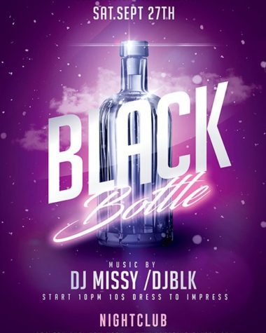 Black Bottle Party Flyer