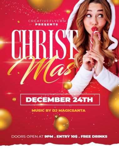 Christmas Event Flyer Design