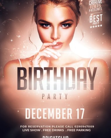 Flyer Template for Birthday