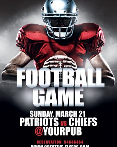 Free American Football Game Flyer