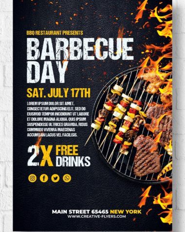 Barbecue Day Flyer template