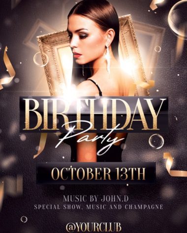 Birthday party Psd flyer