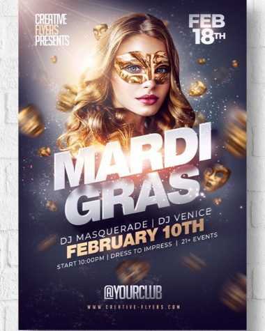 Mardi Gras Flyer Template