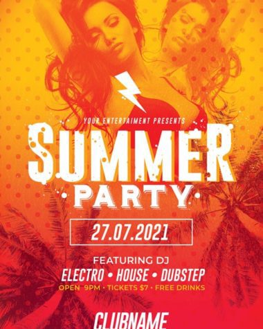 Summer Party Psd Flyer