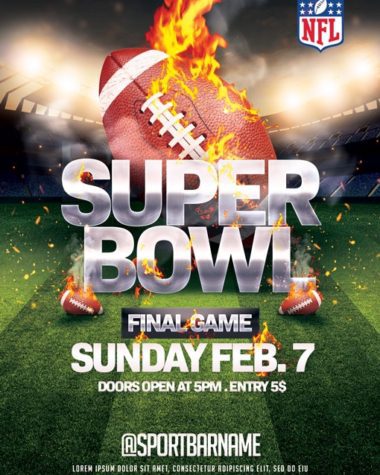 Super Bowl Flyer template