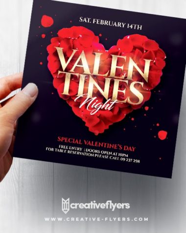 Valentines Party PSD Flyer