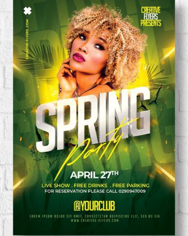 Spring Party Flyer Template