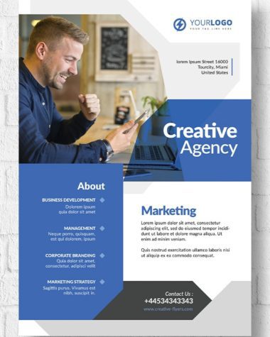 Marketing PSD Flyer Template