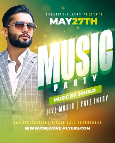 Music Party Flyer template