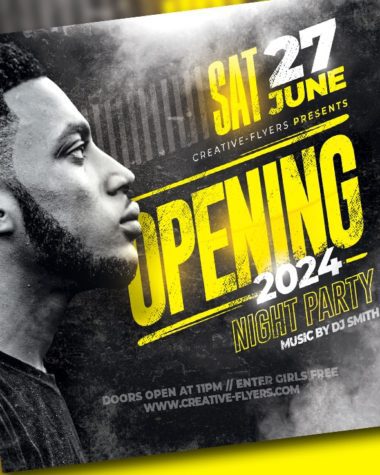 Opening Party flyer template