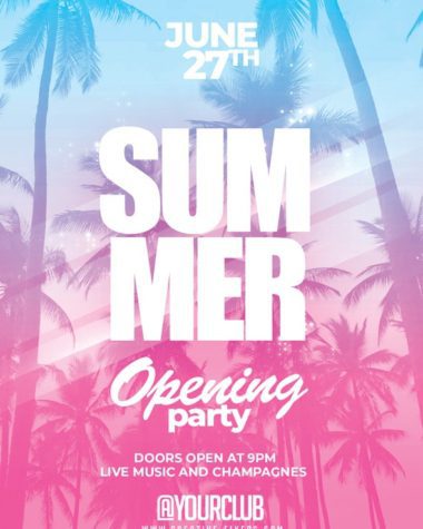 Summer Opening Party Flyer