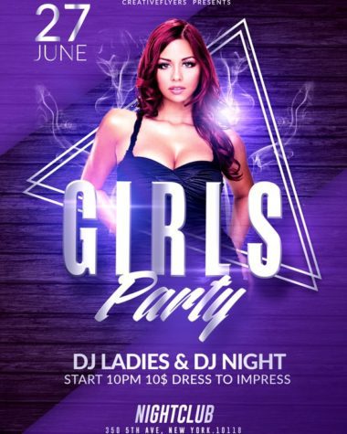 Girls party Flyer