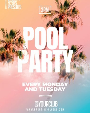 Summer Pool Party Flyer Template