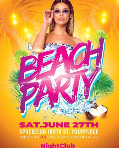 Beach party Flyer