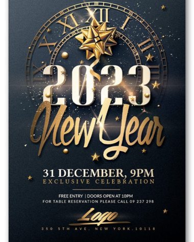 Classy New Year Psd Flyer