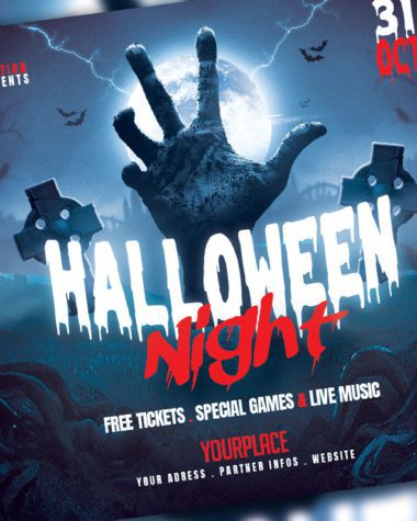 Halloween Night flyer template