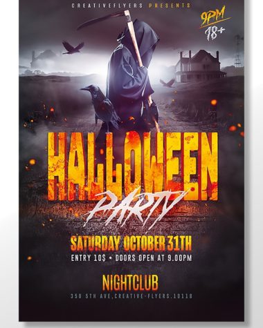 Halloween Party Flyer Design