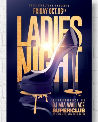 Ladies Night Flyer Design