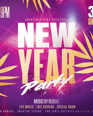 New Year Party Flyer Design