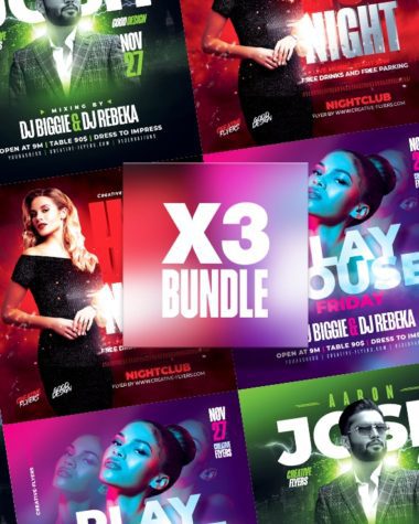 Night Club Flyers Bundle