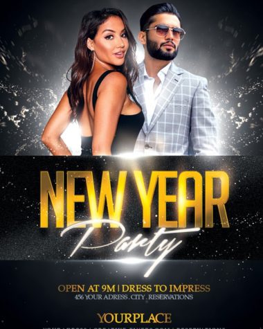 Elegant New Year's eve Flyer template