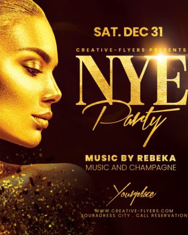 NYE Party flyer template