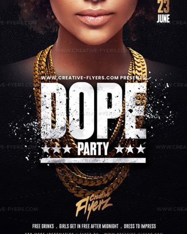 Dope Party Flyer PSD Template